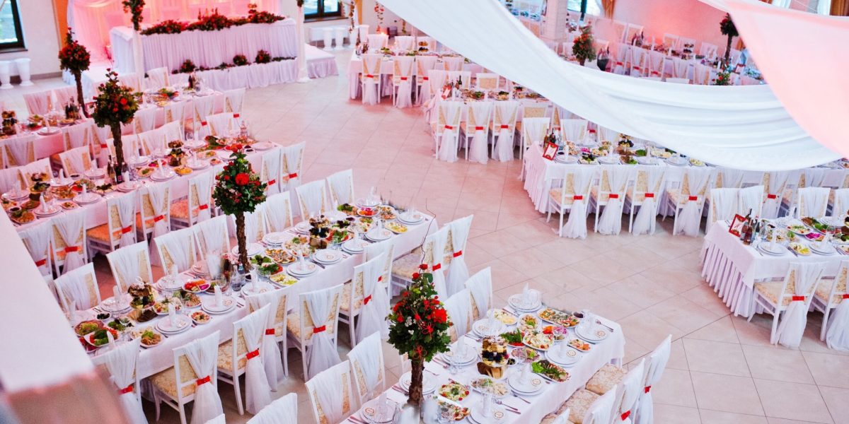 Awesome wedding hall on restaurant